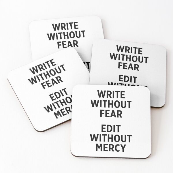 Item preview, write without fear, edit without mercy designed and sold by Walter-Jrr.