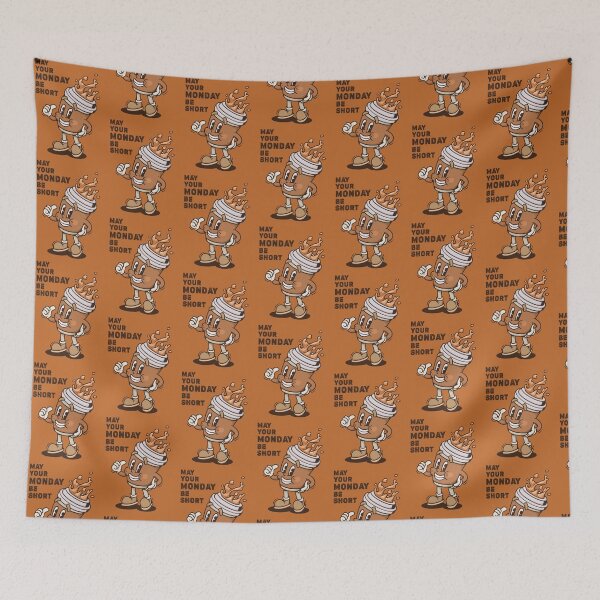 Item preview, Retro Monday Boost: Vintage Cartoon Coffee Cup Collection designed and sold by Wise-Geek.