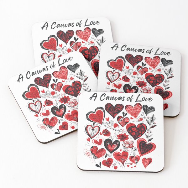 Item preview, Hearts On A Canvas Of Love designed and sold by CosyTeal.