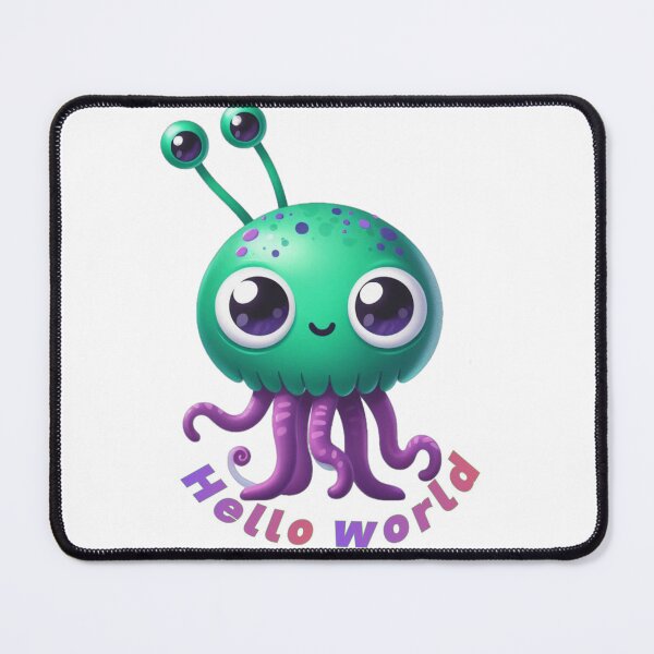 Item preview, Alien say hello world designed and sold by EkkaArt.