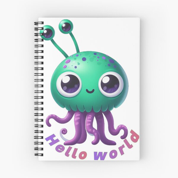 Item preview, Alien say hello world designed and sold by EkkaArt.