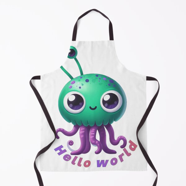 Item preview, Alien say hello world designed and sold by EkkaArt.