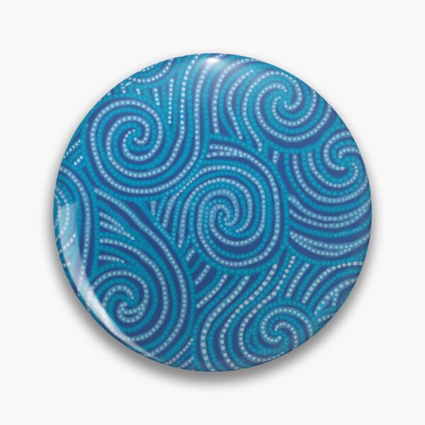 Item preview, NO AI ! Blue Wild Water Waves designed and sold by ManonElmendorp.