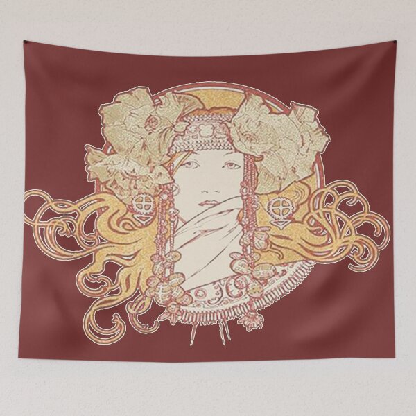 Item preview, Ilsée, Princess of Tripoli.(detail), by Alphonse Mucha. designed and sold by MINDTHECHERRY.