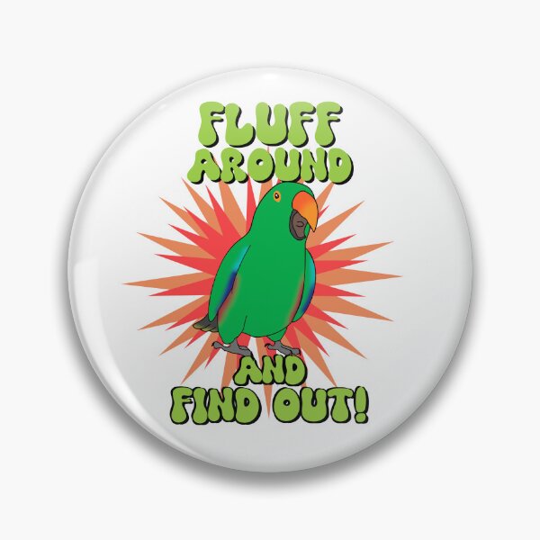 Item preview, Fluff Around and Find out! Male Eclectus Parrot doodle designed and sold by FandomizedRose.