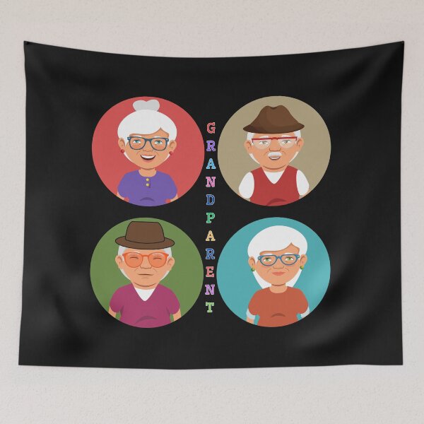 Item preview, Happy Grandparents Day to all 4 of you. designed and sold by Isadesignart.