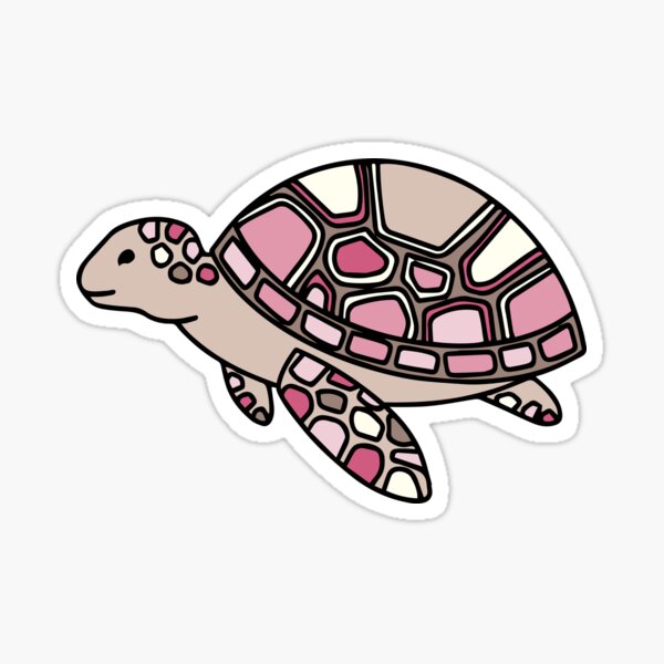 Sea Turtle Ocean Friends: Pink Sticker
