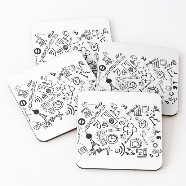 Item preview, Technology 101, variety of technology generation cartoon simple hand drawn designed and sold by pipikijung.