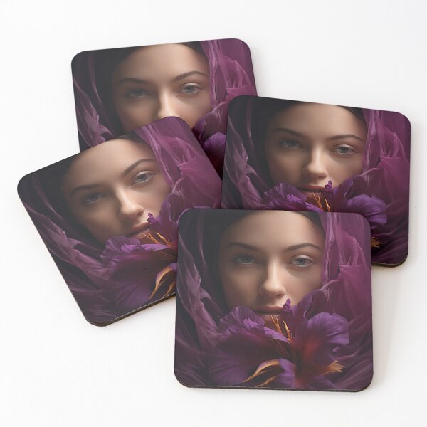 Item preview, A woman with purple flowers designed and sold by VUK VESOVIC.