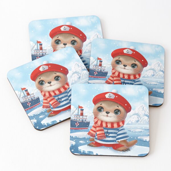 Item preview, Sea lion in arctic landscape designed and sold by SDCillustration.