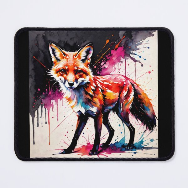Item preview, Colorful wolf Paint Splash Artwork  designed and sold by BotunPeony.