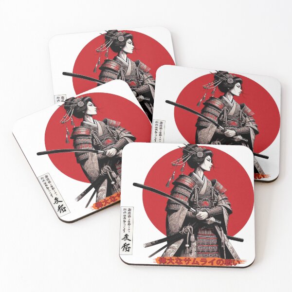 Item preview, Japanese samurai girl in ancient Japanese style designed and sold by tee snap.