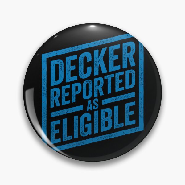 Item preview, Decker Reported As Eligible American Football Game Sports designed and sold by artworkathome.