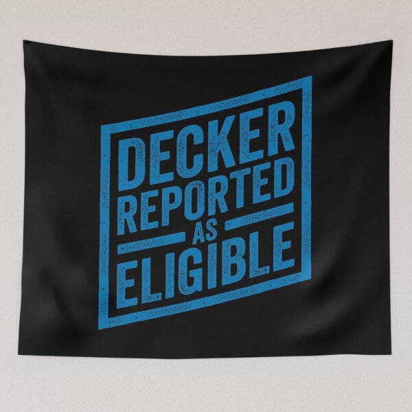 Item preview, Decker Reported As Eligible American Football Game Sports designed and sold by artworkathome.