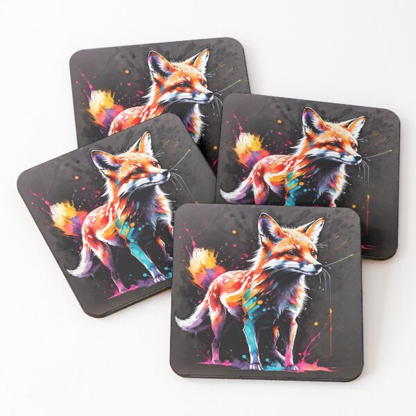 Item preview, Fox Paint Splash Artwork  designed and sold by BotunPeony.