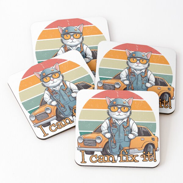 Item preview, Cat Mechanic - I can fix it! designed and sold by Tomasz C.