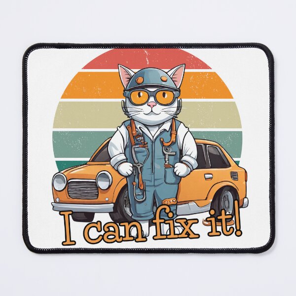 Item preview, Cat Mechanic - I can fix it! designed and sold by Tomasz C.