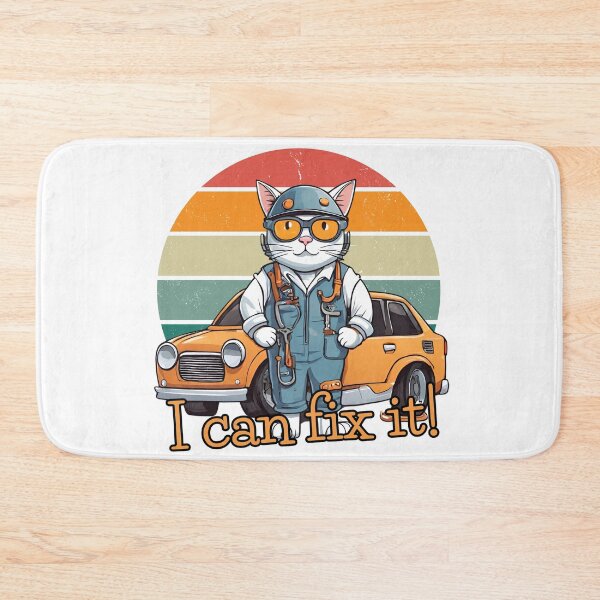 Item preview, Cat Mechanic - I can fix it! designed and sold by Tomasz C.