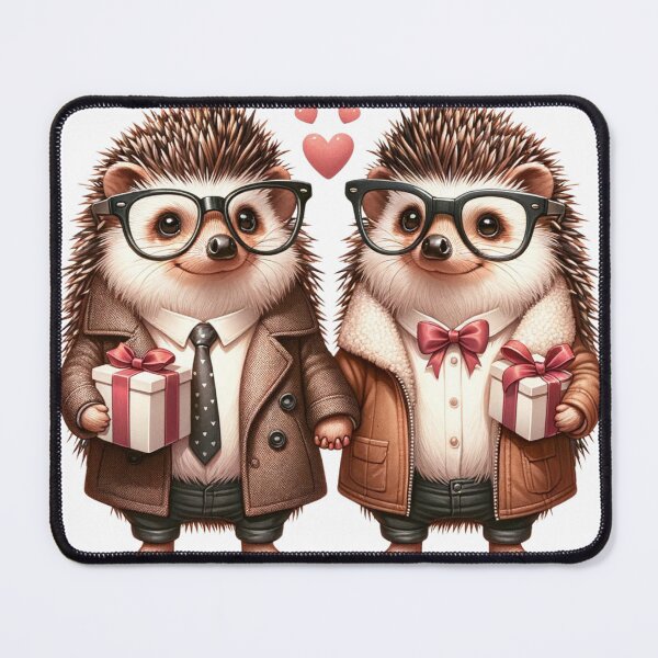 Item preview, Valentine day Hedgehog is a cute and charming hedgehog image that has been specially designed to capture the essence of romance. designed and sold by DeepDrop Studio.