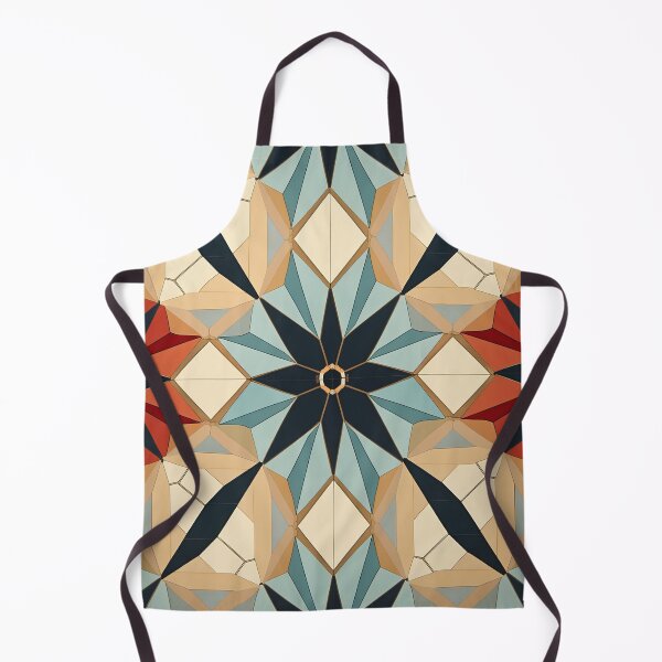 Item preview, Graphic Retro Kaleidoscope: Symmetrical Shapes in a Color Palette designed and sold by Piotrek0001.