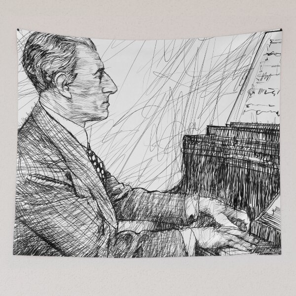 Item preview, MAURICE RAVEL ink portrait .2 designed and sold by lautir.