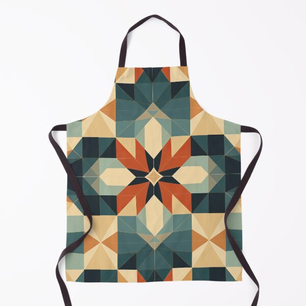 Artikelvorschau, Grafisches Retro-Kaleidoskop: Symmetrische Formen in einer Farbpalette entworfen und verkauft von Piotrek0001.