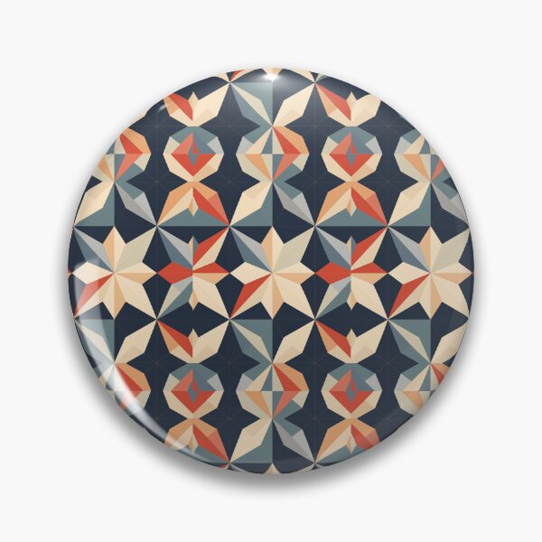 Item preview, Graphic Retro Kaleidoscope: Symmetrical Shapes in a Color Palette designed and sold by Piotrek0001.