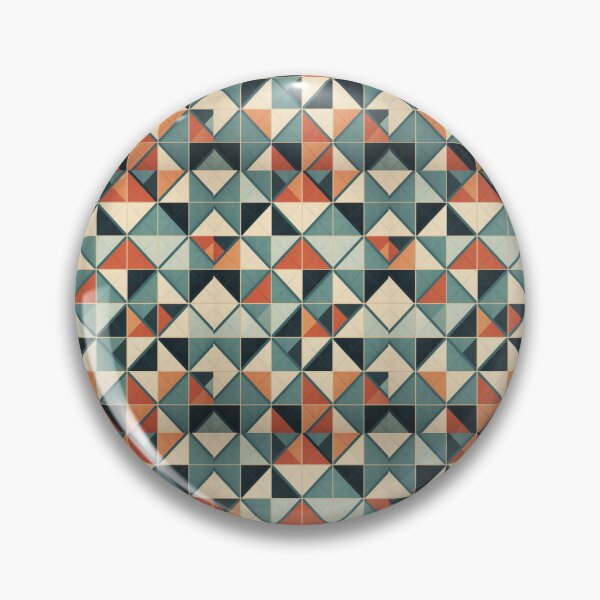 Item preview, Graphic Retro Kaleidoscope: Symmetrical Shapes in a Color Palette designed and sold by Piotrek0001.