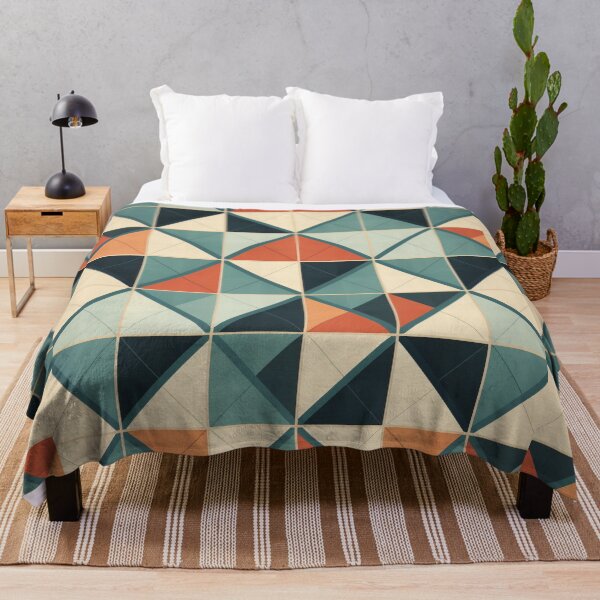 Artikelvorschau, Grafisches Retro-Kaleidoskop: Symmetrische Formen in einer Farbpalette entworfen und verkauft von Piotrek0001.