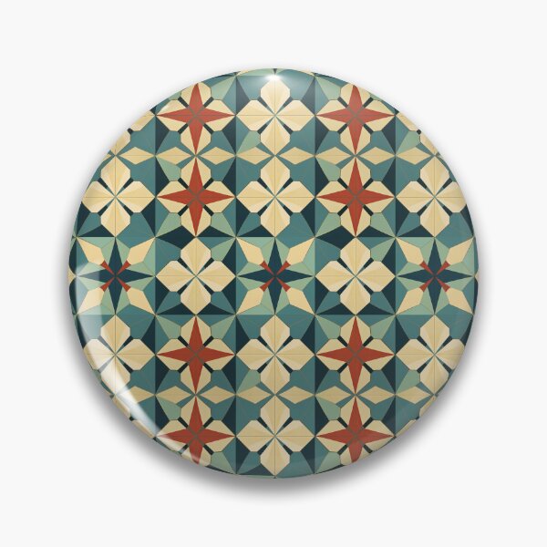 Item preview, Graphic Retro Kaleidoscope: Symmetrical Shapes in a Color Palette designed and sold by Piotrek0001.