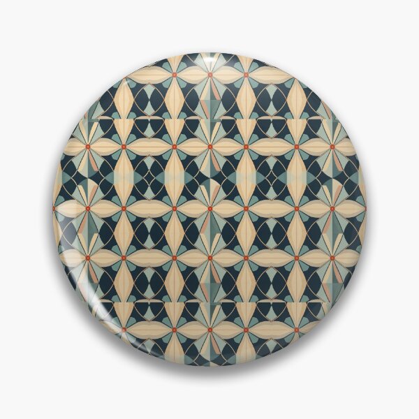 Item preview, Graphic Retro Kaleidoscope: Symmetrical Shapes in a Color Palette designed and sold by Piotrek0001.