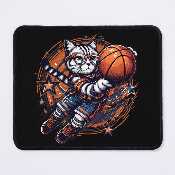 Item preview, Basketball cat dunking glasses gift designed and sold by Pineapple-Tree.