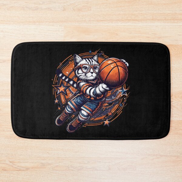 Item preview, Basketball cat dunking glasses gift designed and sold by Pineapple-Tree.