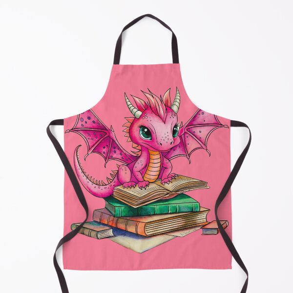 Item preview, Little pink dragon with a book designed and sold by AngeMNunez.