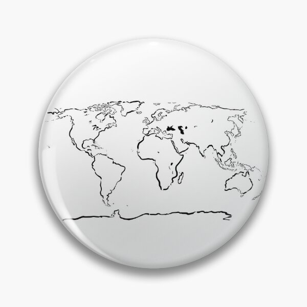 Item preview, World Map (white) designed and sold by Puddleleaps.