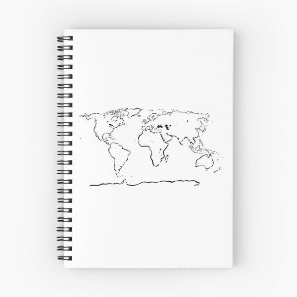 Item preview, World Map (white) designed and sold by Puddleleaps.