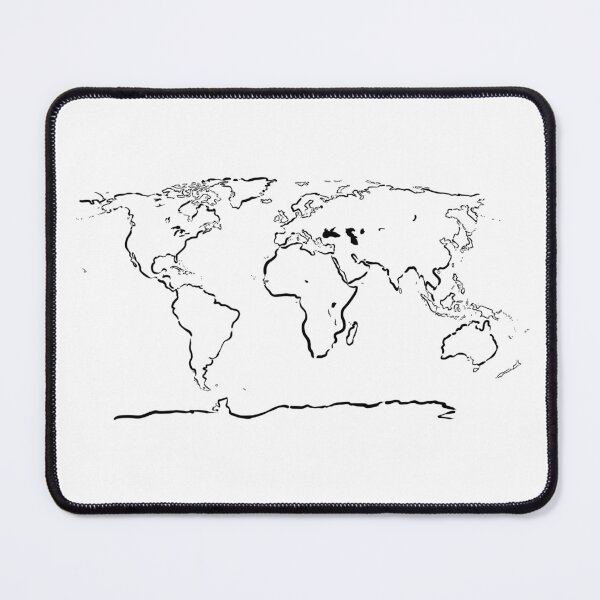Item preview, World Map (white) designed and sold by Puddleleaps.