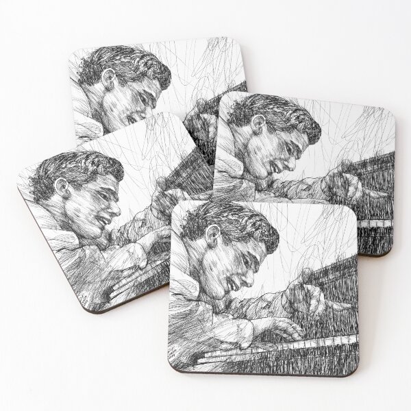 Item preview, GLENN GOULD - ink portrait .2 designed and sold by lautir.