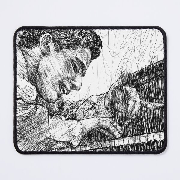 Item preview, GLENN GOULD - ink portrait .2 designed and sold by lautir.