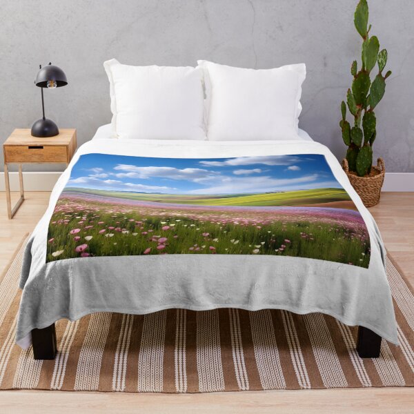 Artikelvorschau, Ein Feld voller Blumen und sanfter Hügel entworfen und verkauft von johndesign88.