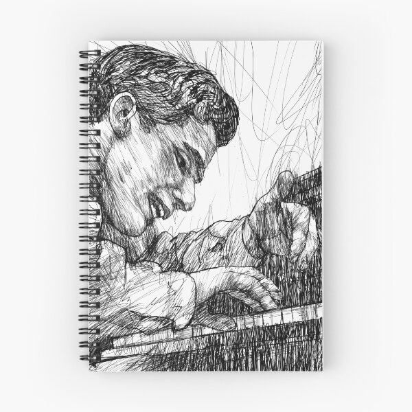 Item preview, GLENN GOULD - ink portrait .2 designed and sold by lautir.