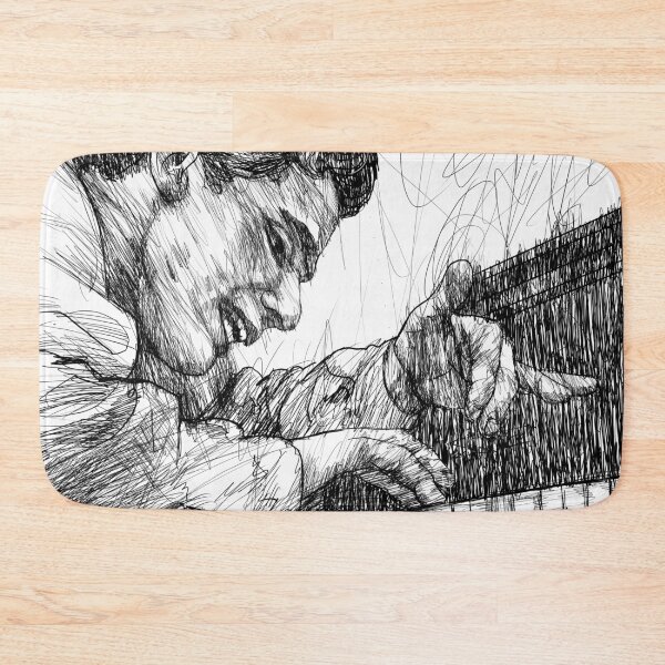 Item preview, GLENN GOULD - ink portrait .2 designed and sold by lautir.