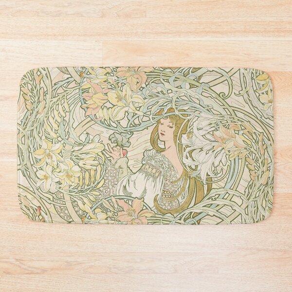 Item preview, HD. Language of Flowers, from Album de la décoration (1900), by Alphonse Mucha.(Original colors) designed and sold by MINDTHECHERRY.