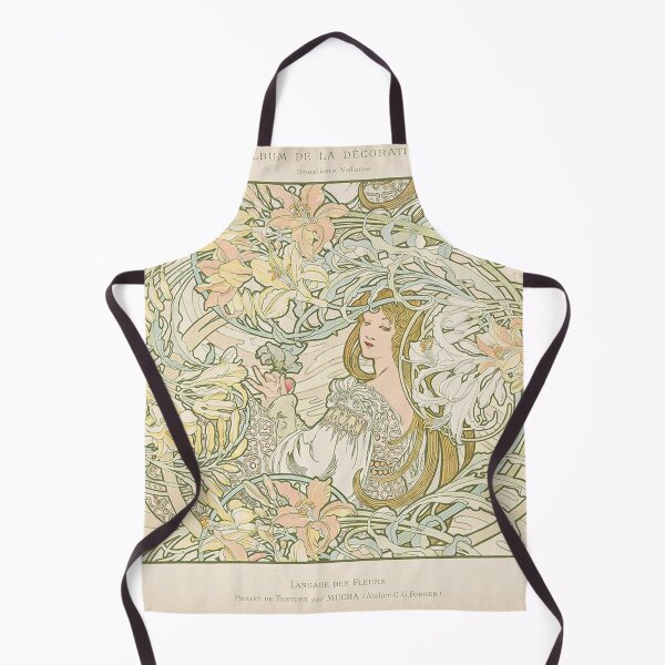 Item preview, HD. Language of Flowers, from Album de la décoration (1900), by Alphonse Mucha.(Original colors) designed and sold by MINDTHECHERRY.