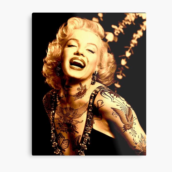 MARILYN : As a Tattooed Lady Print Metal Print