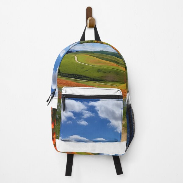 Item preview, A dirt road leading to a flower field designed and sold by johndesign88.