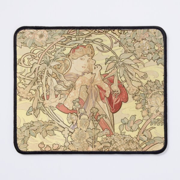 Item preview, Woman with daisies, by Alphonse Mucha. HIGH DEFINITION designed and sold by MINDTHECHERRY.