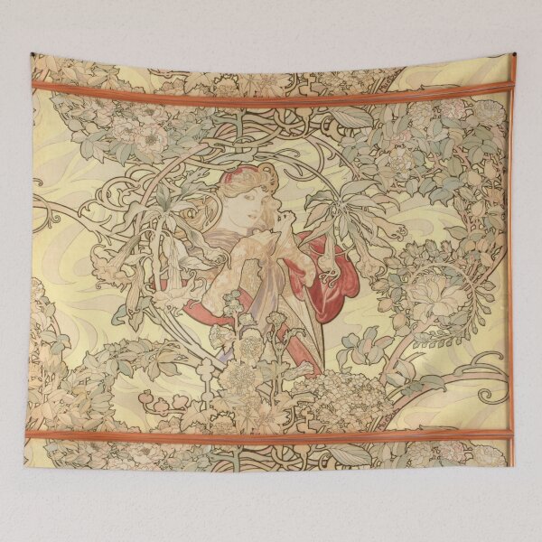Item preview, Woman with daisies, by Alphonse Mucha. HIGH DEFINITION designed and sold by MINDTHECHERRY.