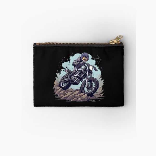 Item preview, Skeleton riding a motorcycle designed and sold by HappyStickBike.