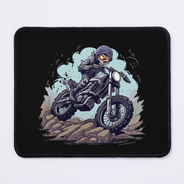 Item preview, Skeleton riding a motorcycle designed and sold by HappyStickBike.